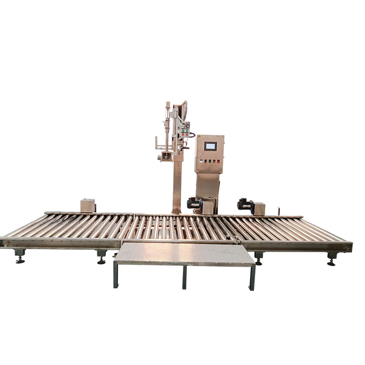 Machine de remplissage de liquide de batterie au lithium semi-automatique IBC Barrel